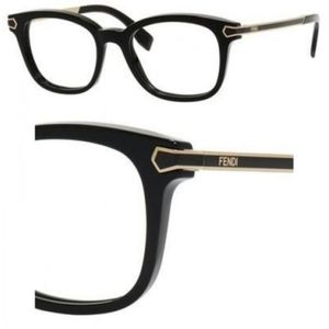 Gold & black Fendi frames